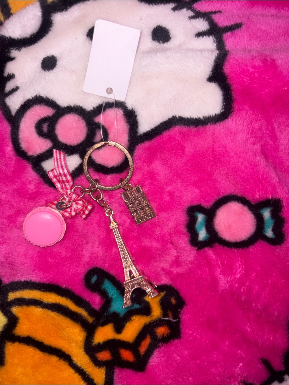 Disney Parks Epcot France exclusive Paris Eiffel Tower macaron keychain charm